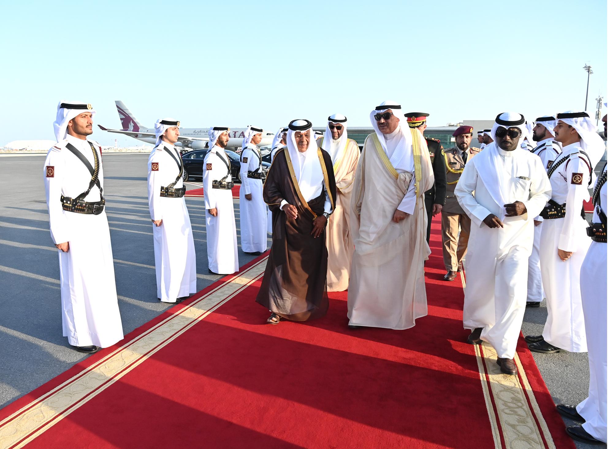ممثل سمو أمير البلاد سمو ولي العهد يغادر قطر بعد ترؤسه وفد الكويت في مؤتمر القمة الثالثة لحوار التعاون الآسيوي