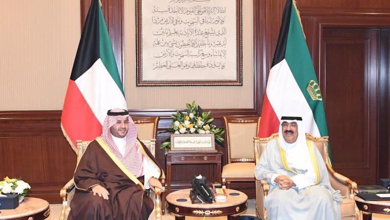 سمو أمير البلاد يستقبل وزير الدولة عضو مجلس الوزراء السعودي تركي بن محمد