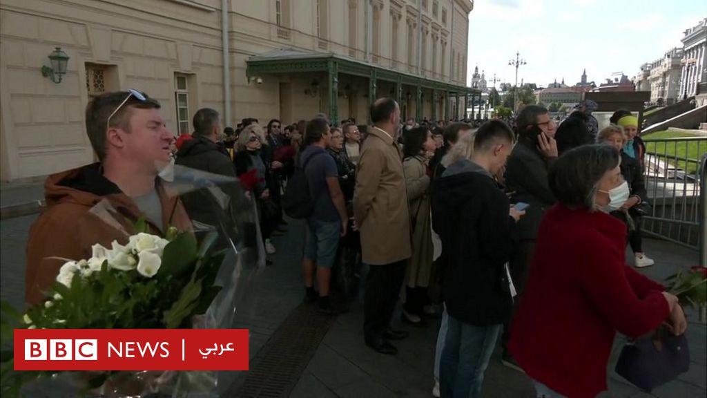 ميخائيل غورباتشوف: المشيعون يلقون نظرة الوداع على الزعيم السوفيتي قبل دفنه