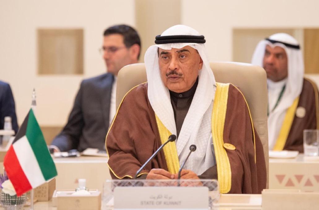 ممثل سمو أمير البلاد سمو ولي العهد يلقي كلمة دولة الكويت بالقمة العربية والإسلامية غير العادية بالرياض