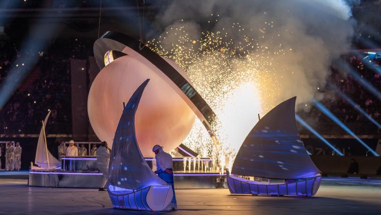 حفل افتتاح (خليجي 26).. لوحة فنية مبهرة تعكس تراث الماضي ورؤية المستقبل الخليجي