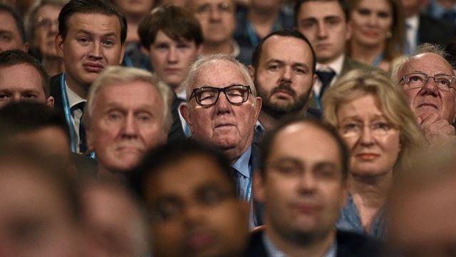 Crowd at a Tory Party conference