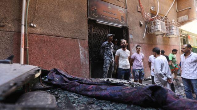 كنيسة أبو سيفين كانت تضم عددا كبيرا من المصلين لحظة وقوع الحادث