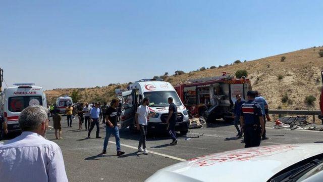 وقع الحادث بالقرب من مدينة غازي عنتاب صباح السبت