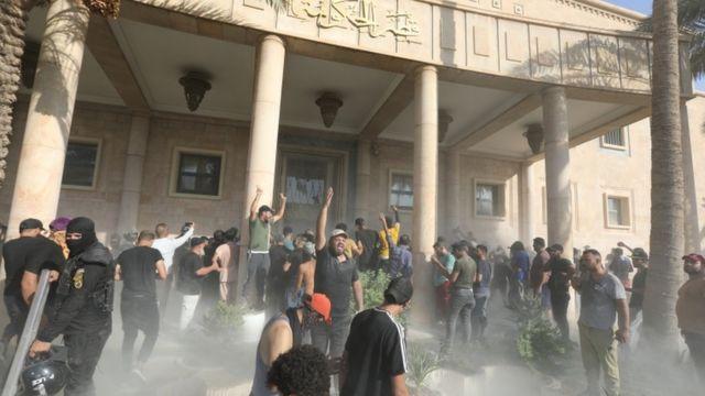 تظاهرات أنصار الصدر في العراق