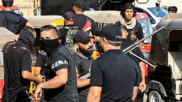 تظاهرات أنصار الصدر في العراق