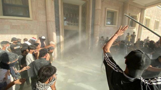 تظاهرات أنصار الصدر في العراق