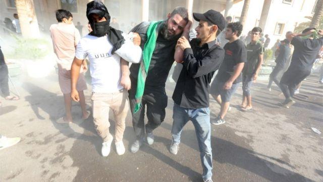 تظاهرات أنصار الصدر في العراق
