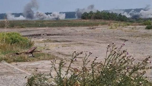 جانب من الاشتباكات في خيرسون