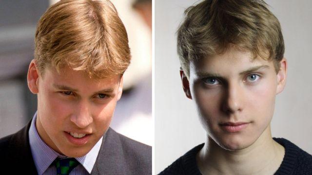 الأمير ويليام عام 1995 والممثل روفوس كامبا