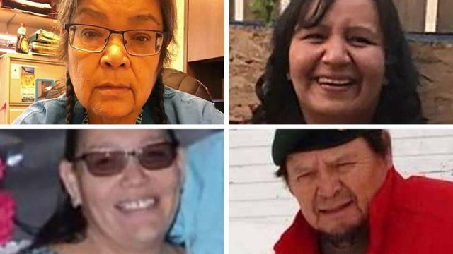 صور الضحايا التي قدمتها شرطة الخيالة الكندية