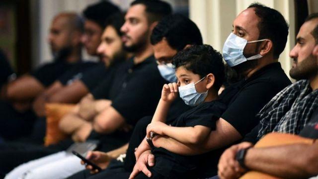 مجلس عزاء في المنامة خلال ذكرى عاشوراء في أغسطس/آب 2022